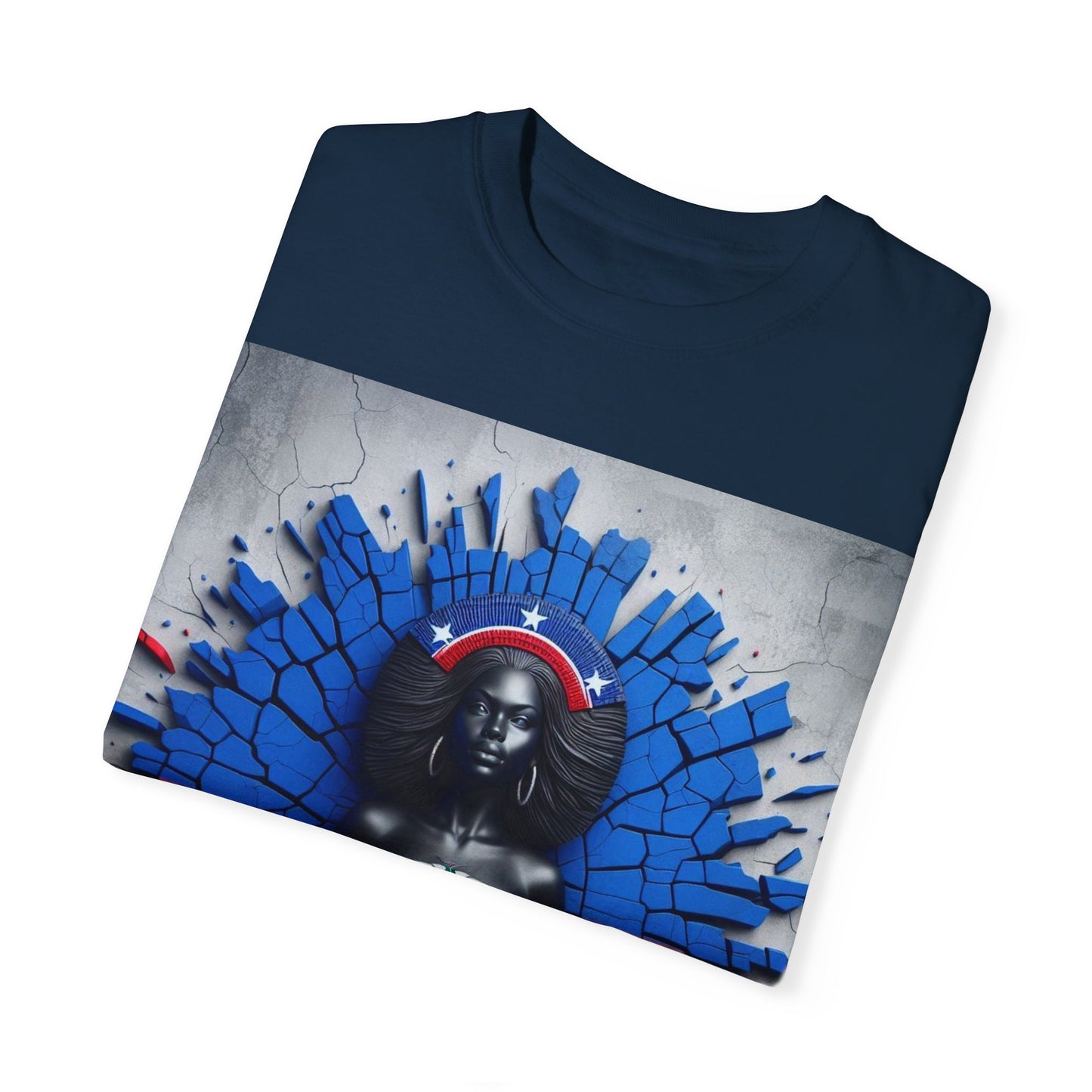 Haitian Pride Unisex Garment-Dyed T-Shirt