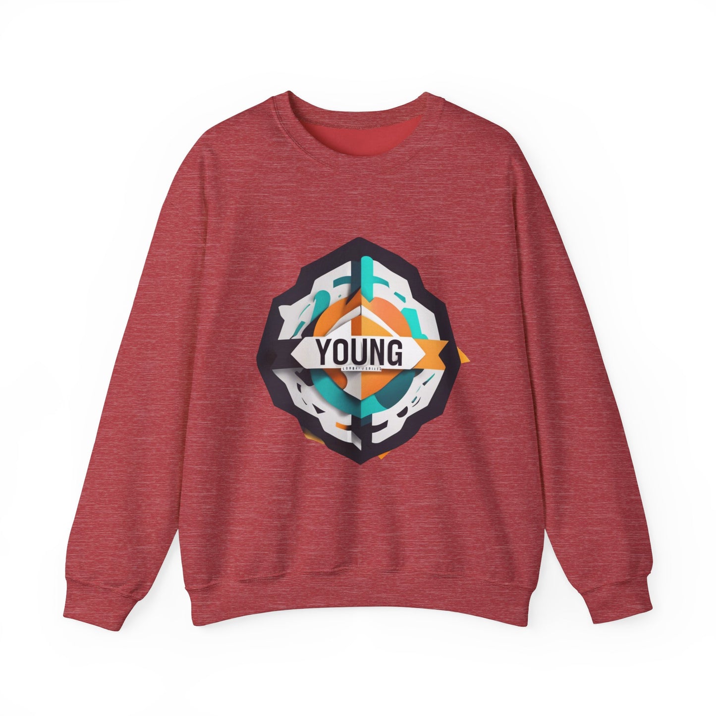 Youthful Spirit Unisex Crewneck Sweatshirt - Bold & Comfortable Red