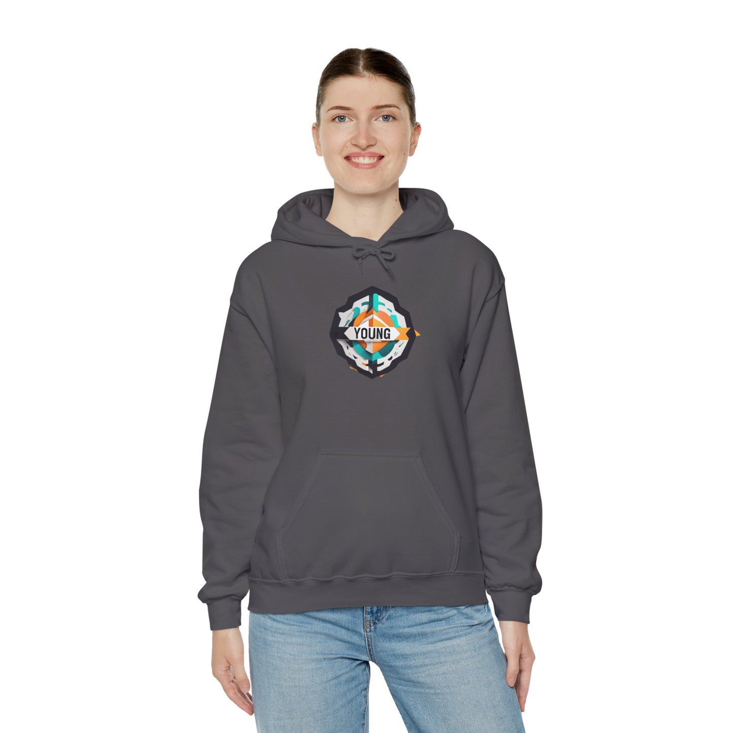 Youthful Spirit Unisex Hooded Sweatshirt – Embrace Your Young Vibe!