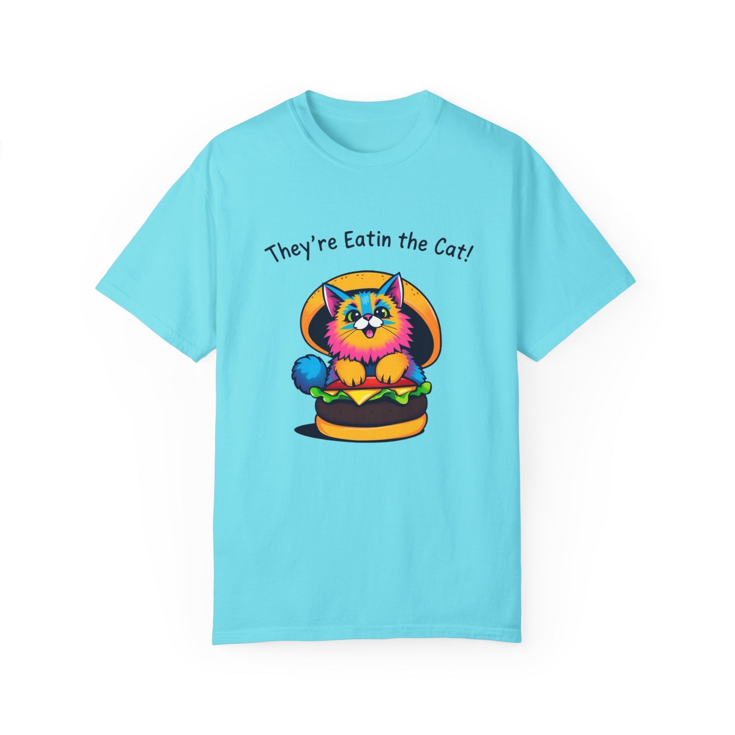 Humorous Cat Burger Unisex T-Shirt – Perfect for Cat Lovers!