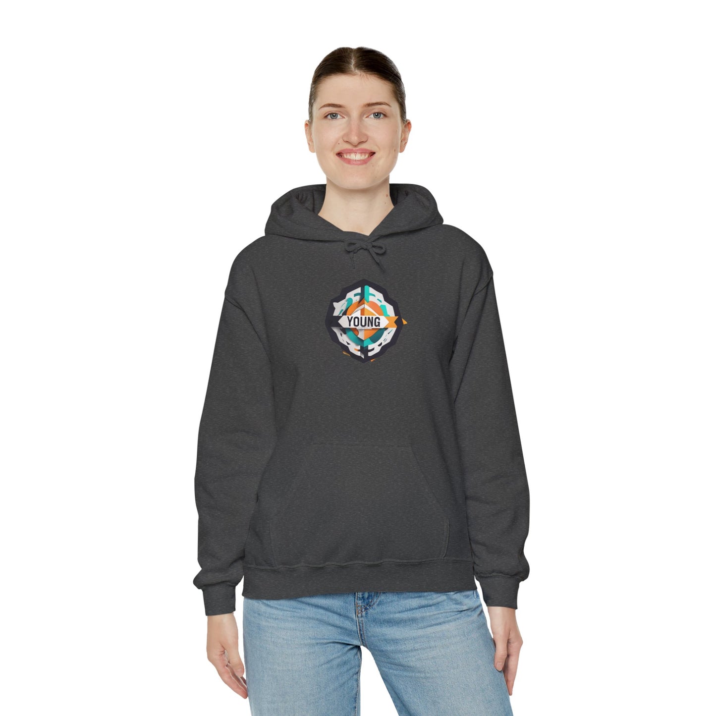 Youthful Spirit Unisex Hooded Sweatshirt – Embrace Your Young Vibe!