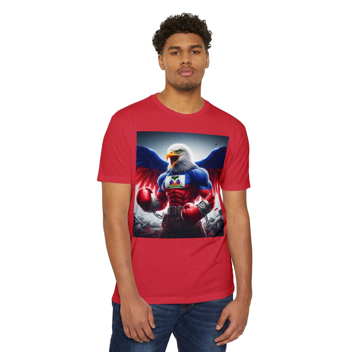 Haitian Eagle Champion T-Shirt - Unisex Epic Graphic Tee